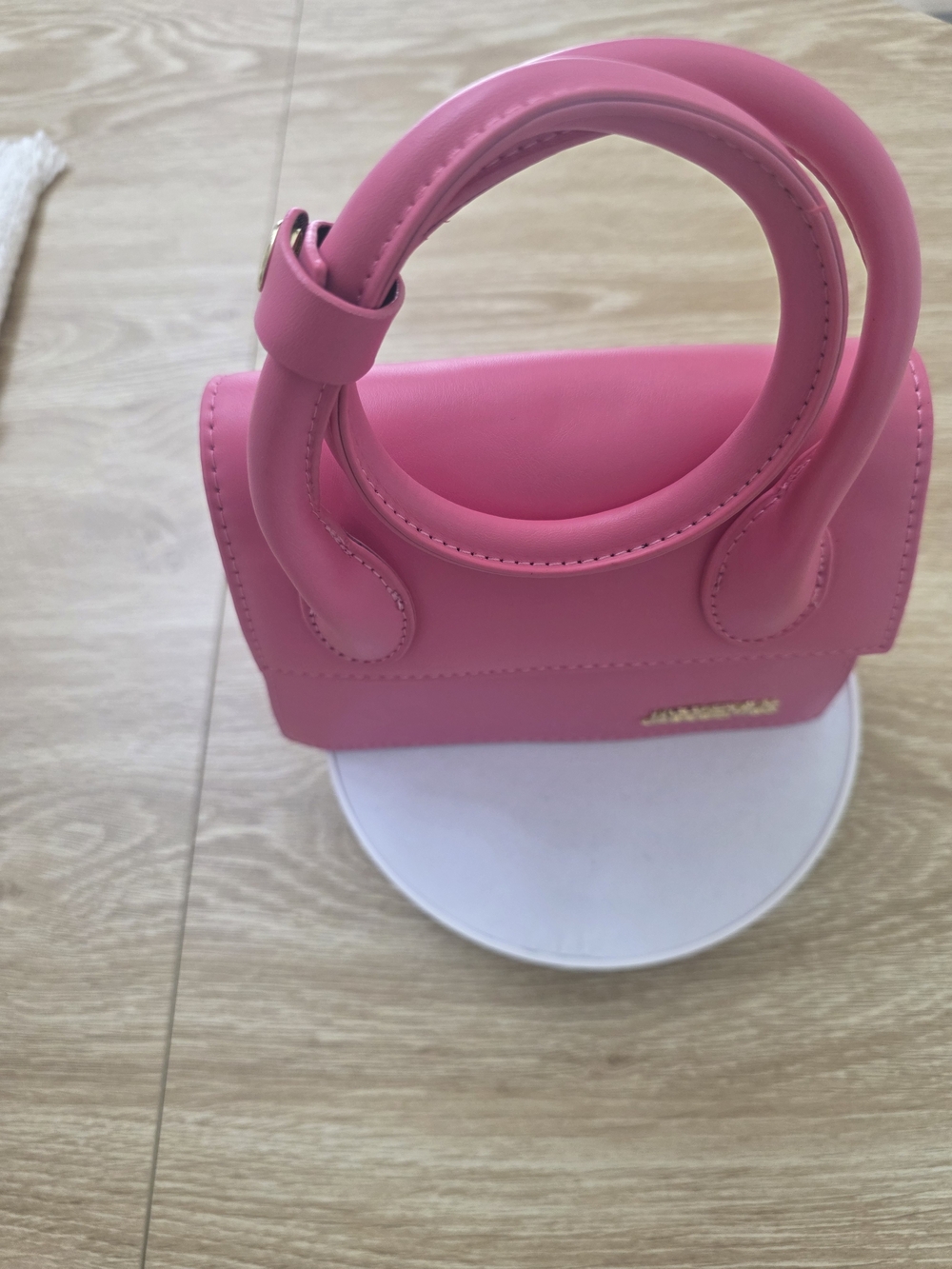 Pink Structured Top-Handle Women's Bag